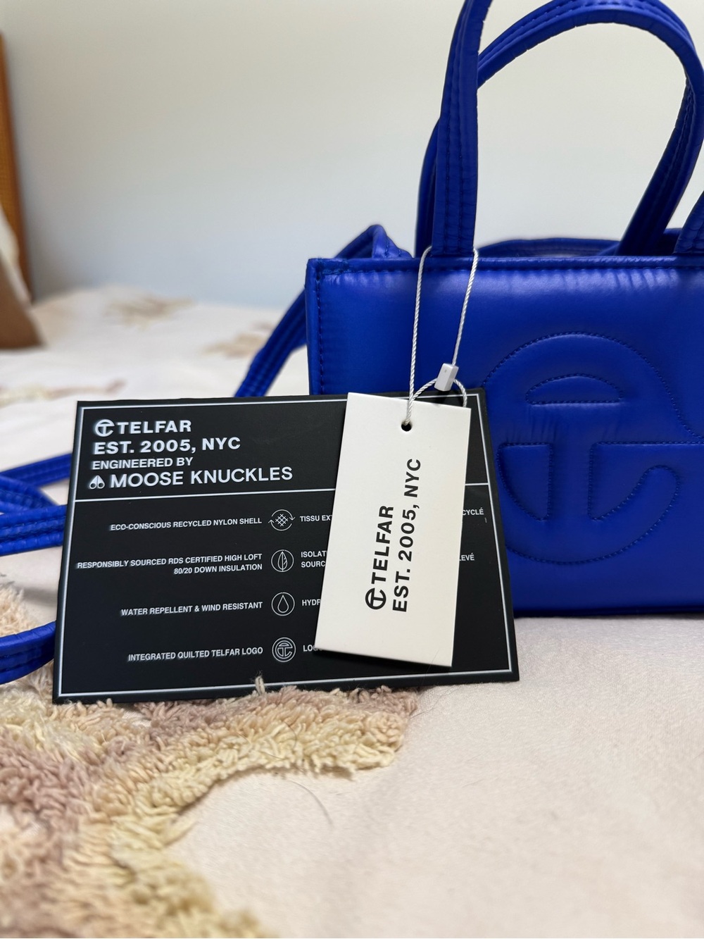 Telfar Electric Blue Mini Tote Bag - Picture 2 of 4